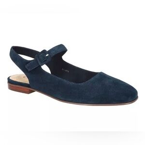 New Bella Vita Navy Slingback Flats